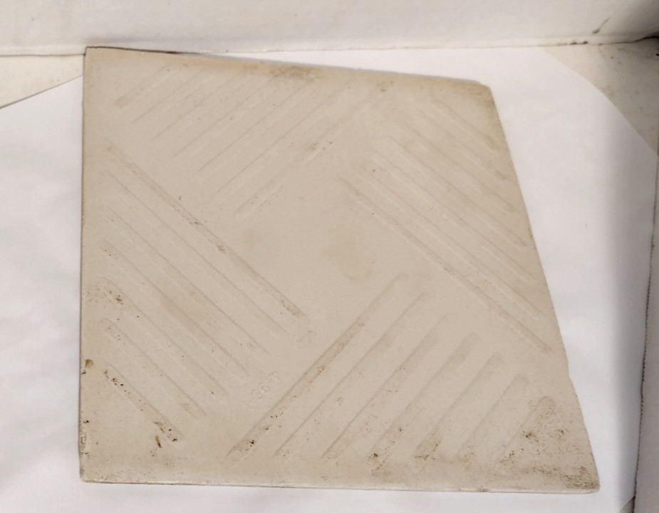 1 Wall Tile US Ceramic 6-1/16″ Square Gloss Snow Off White Vintage 1980-90s