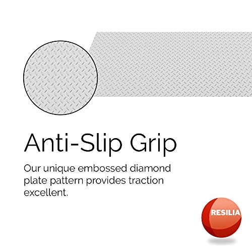 Heavy Duty Garage Floor Runner & Protector Mat – Slip Resistant Diamond Plate