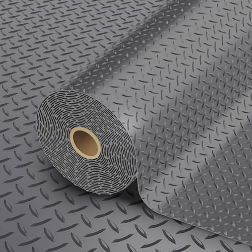 Garage Floor Mat, 2.8mm Thickened PVC Flooring Roll for Under 8×30 FT Gray