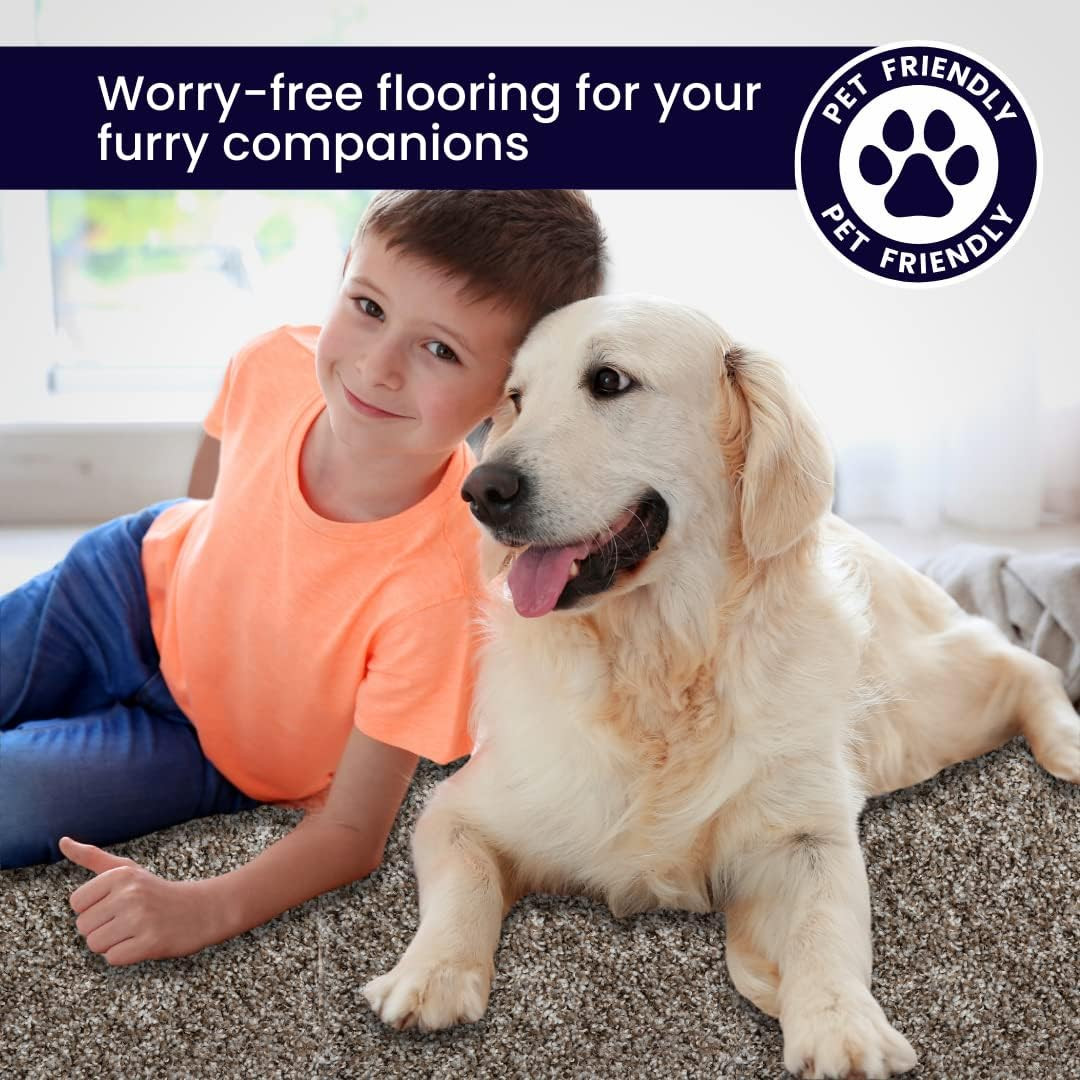 Soft Peel & Stick Carpet Tiles – 18×18 Inch, 10 Tiles, 22.5 Sq Ft