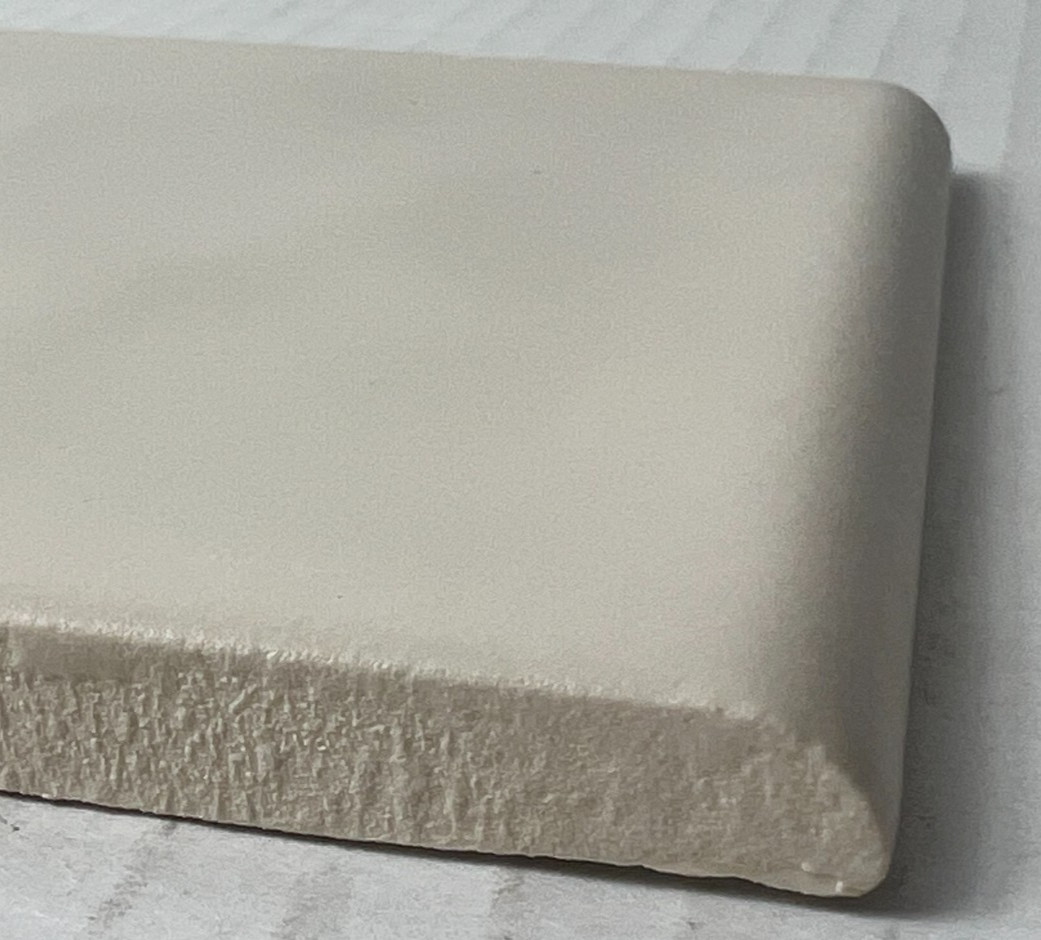 Lot of 5 Florida Tile Ceramic Matte Bone 503 Potters Touch 4 3/8″ Bullnose edge