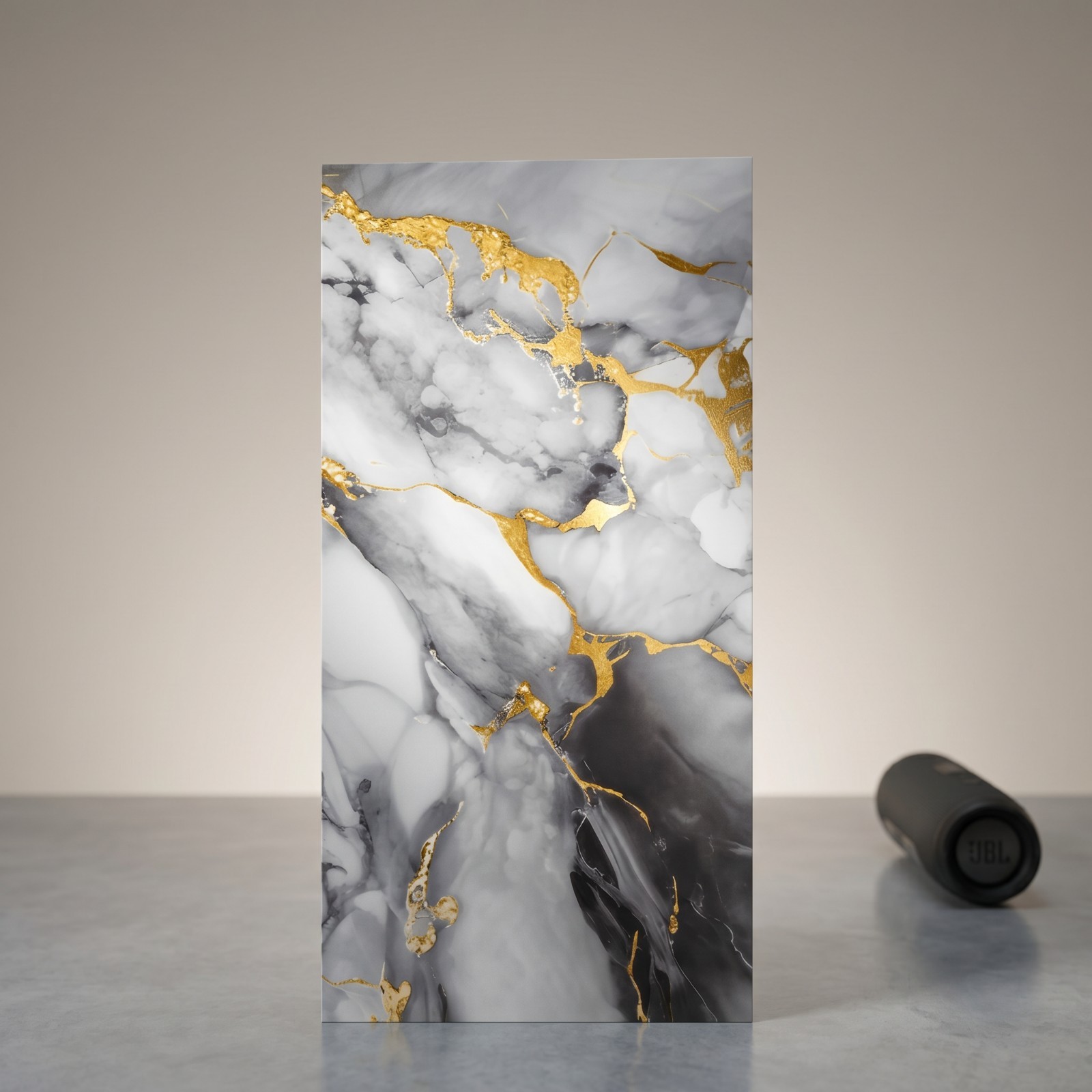 Premium Peel and Stick Marble Wall Tiles 12×24” 20-Pack Glossy Backsplash 40sqft