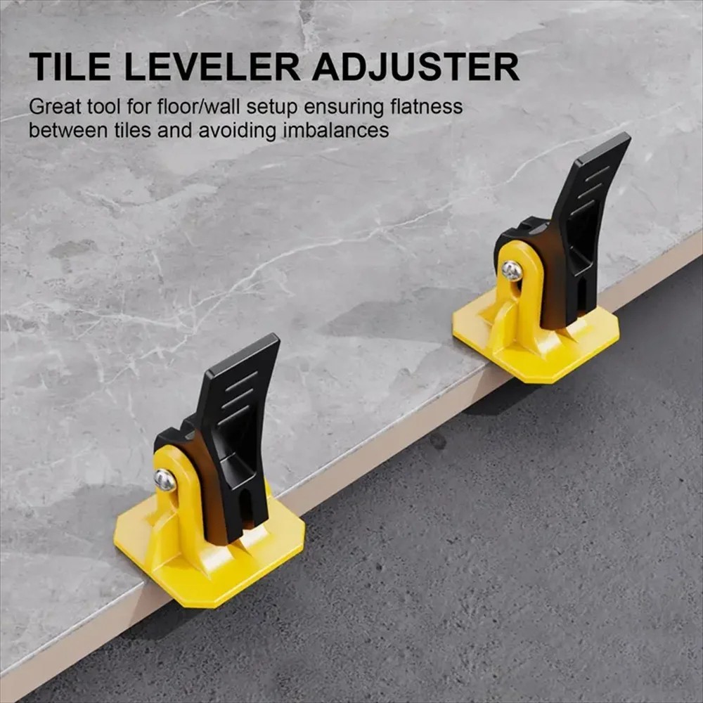 50PCS Tile Leveling System Kit Reusable Tile Spacer Wall Floor Clips Tool