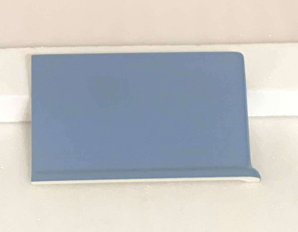 New Florida Vermont Blue#566 Potters Touch Rt Finish Cove Base 4 ” x 6 “