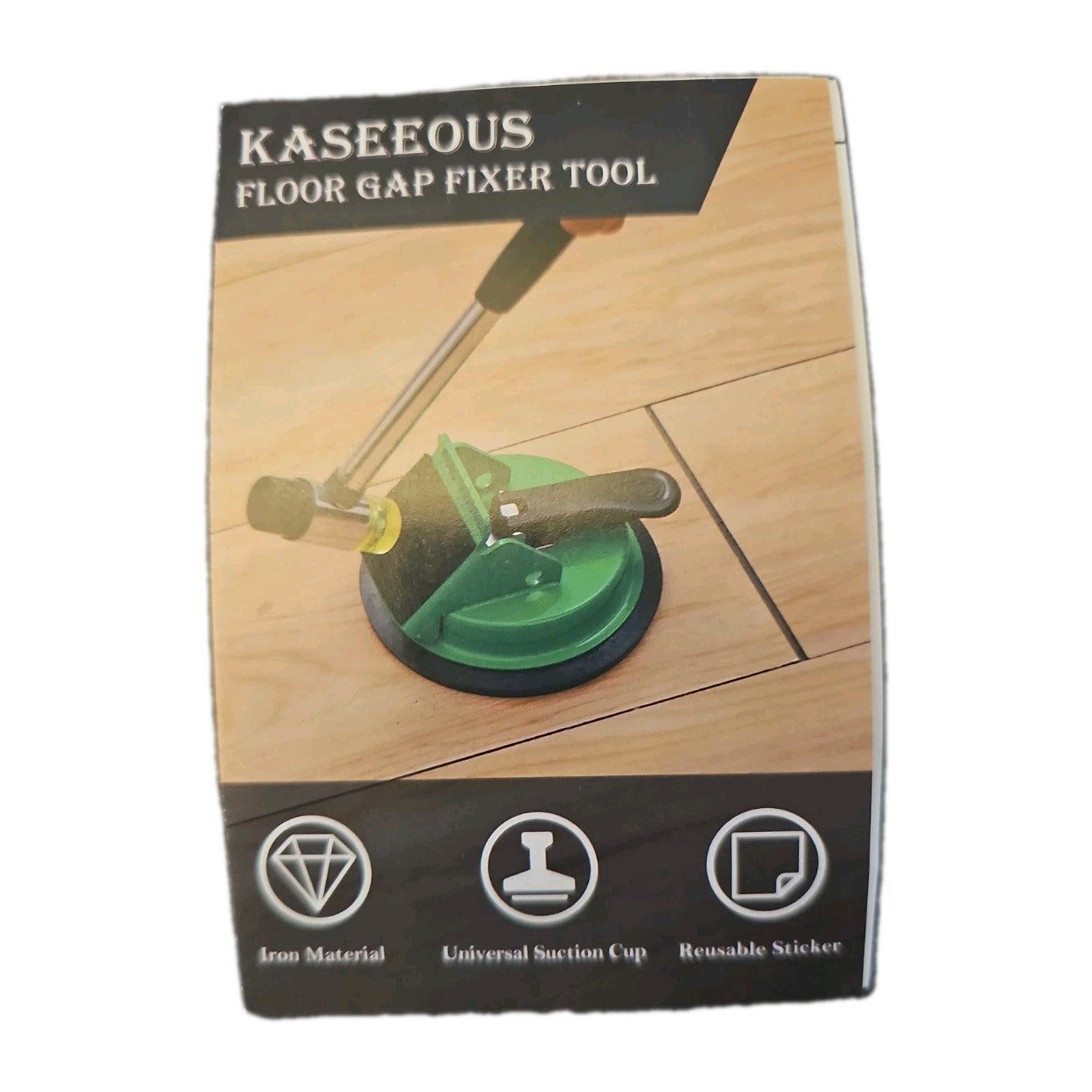 Floor Gap Fixer Tool with Aluminum Handle, Floor Gap Repair Tool with Reusable