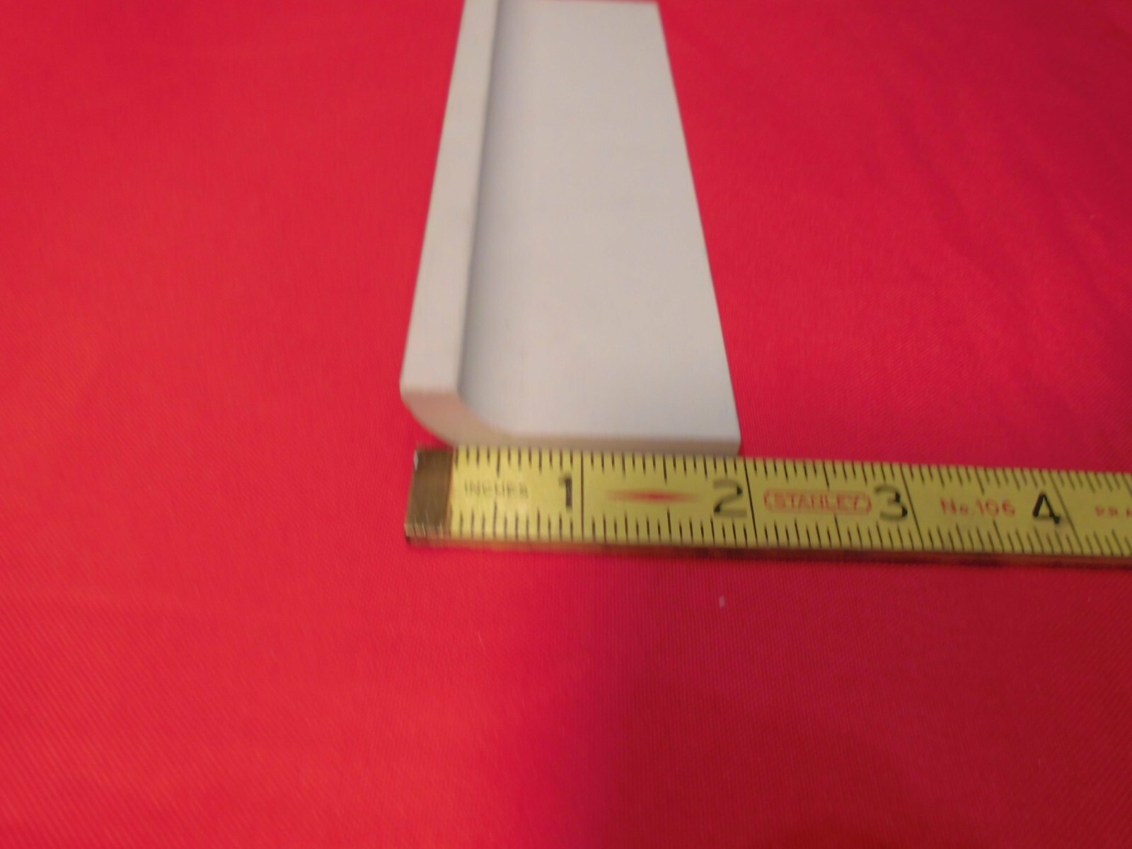 1 pc. Mint Green: Glossy Ceramic Radius Bullnose Tile: Wenczel Co. 2″ X 6-1/4″
