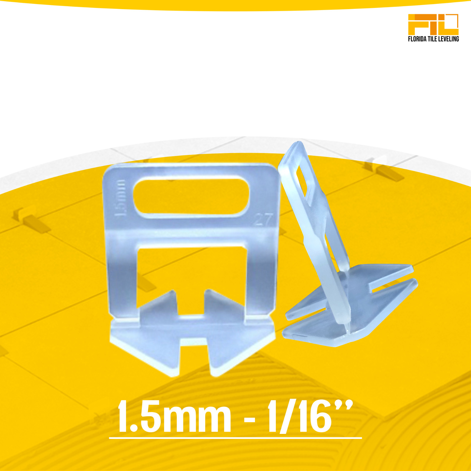 3000 Clip Tile Leveling System Kit Floor Wall 1.5mm 1/16 Tile Spacer Tiling Tool