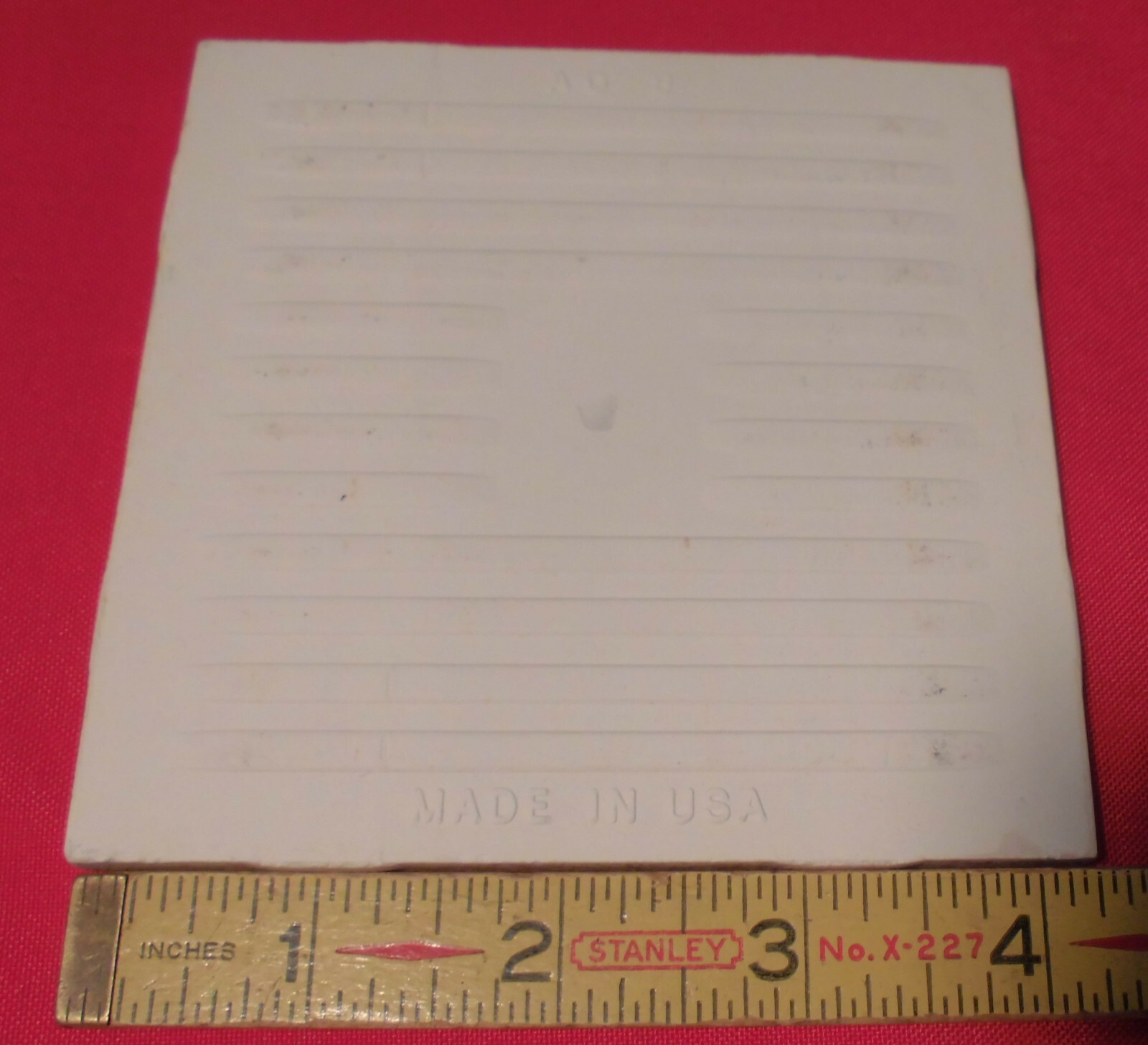1 pc. Vintage *Spice Brown* Glossy Ceramic Tile; American Olean 4-1/4″ NOS