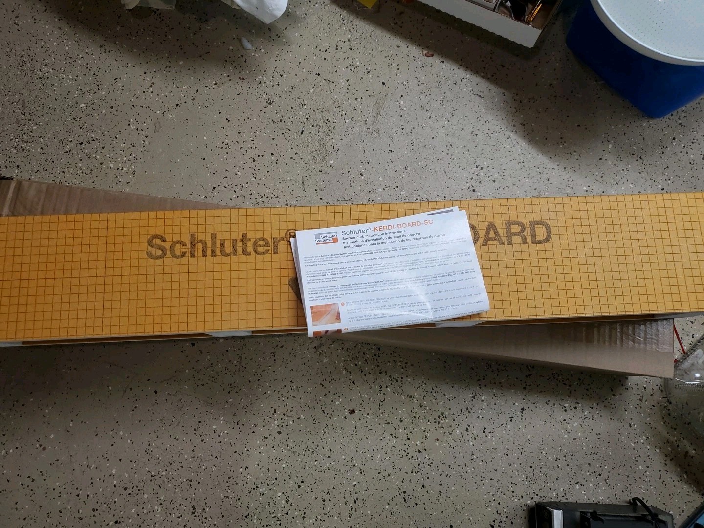 Schluter Systems Kerdi Shower Curb KBSC115150970 38″ x 4-1/2″ (97cm x 11.5 cm)