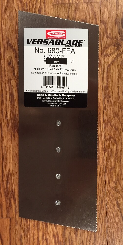 Gundlach 680-FFA Versablade Flooring Trowel Blade