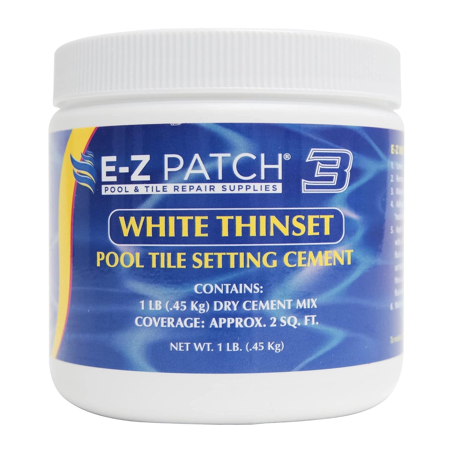 E-Z Patch 3 Pool Tile Thinset Cement for Repairs – Color Adjustable Pool Tile Ad
