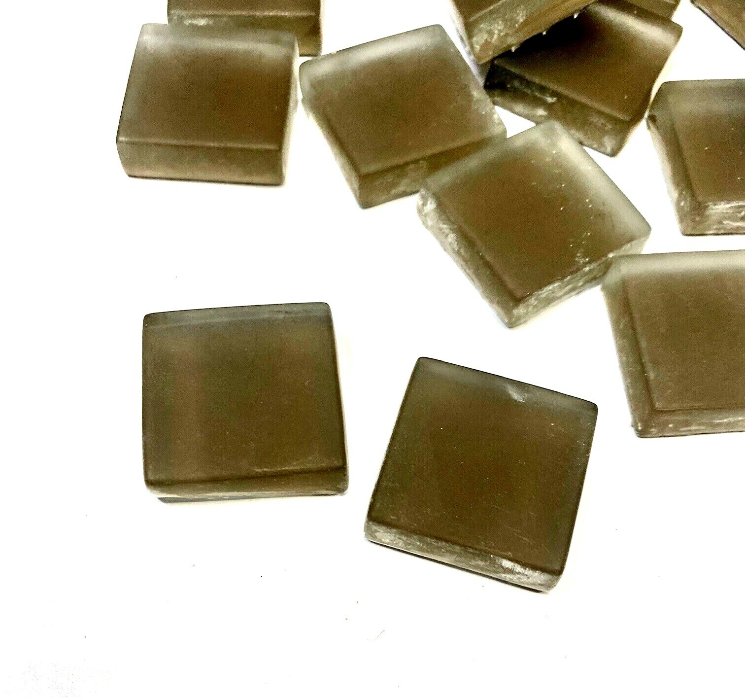 1×1 Mocha Frosted Mosaic Tile Arts and Crafts (pack of 100 individual pieces)