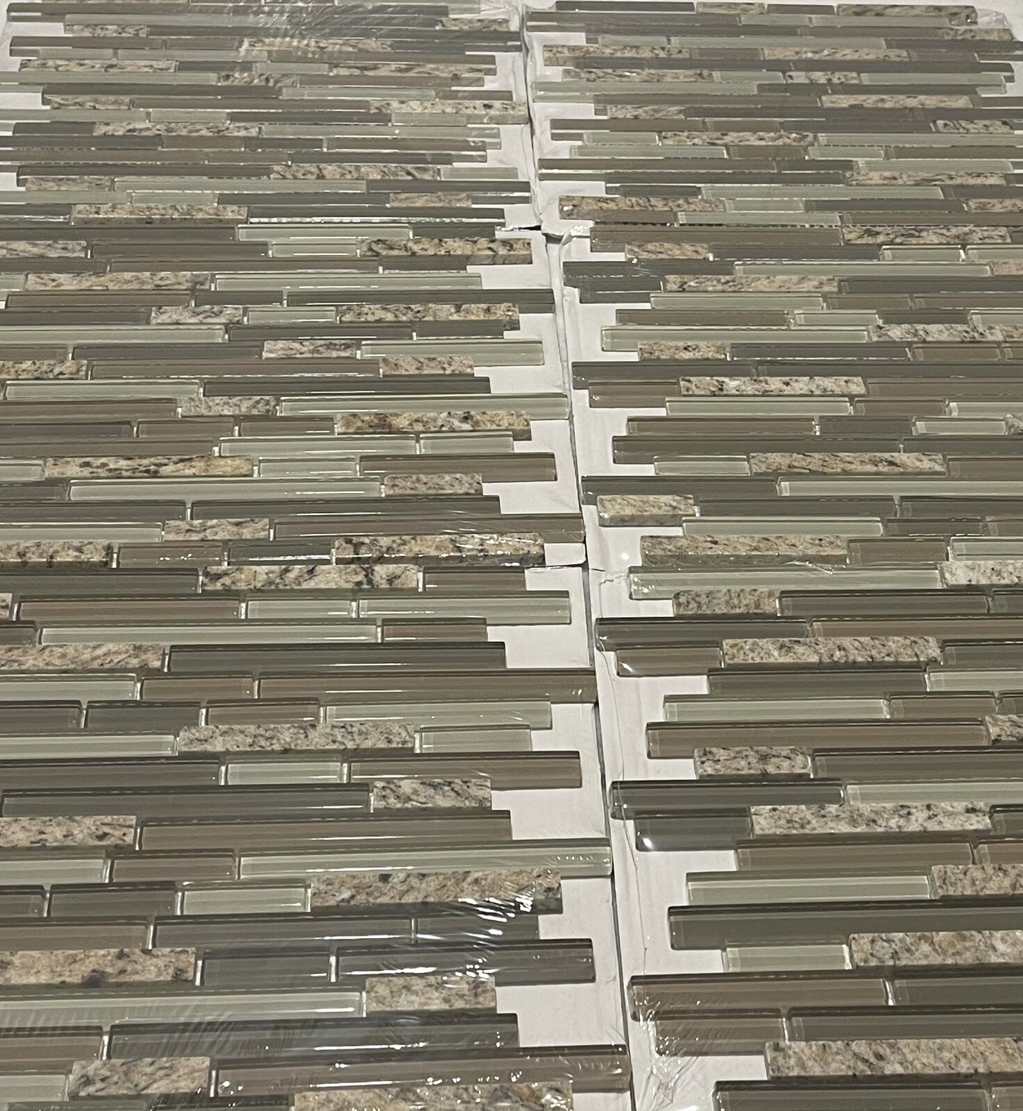 Desert Gold Granite Stone & Glass Mosaic