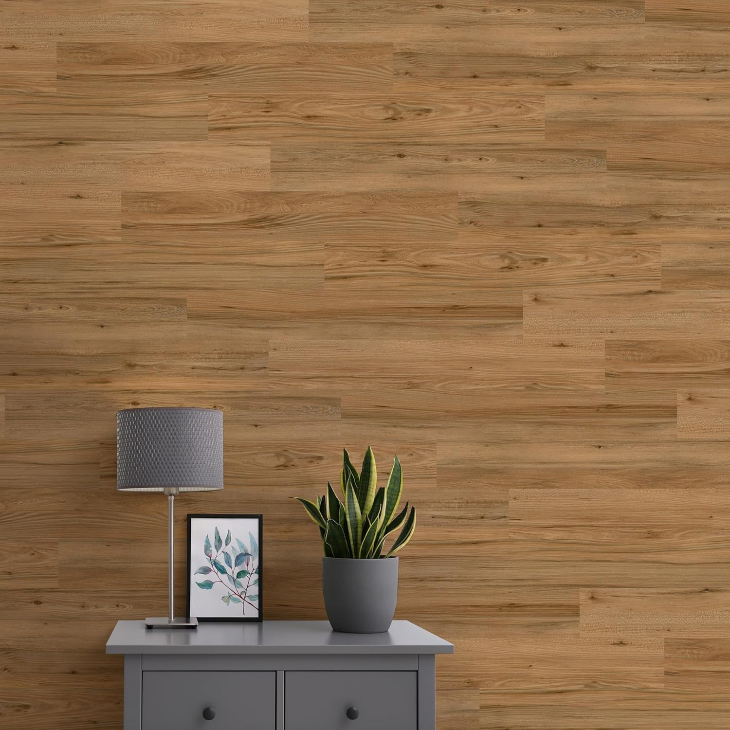 6″ X 36″ X 3Mm, 6Mil Vinyl Peel and Stick Flooring, Tea Ground Wood, Embossed, W