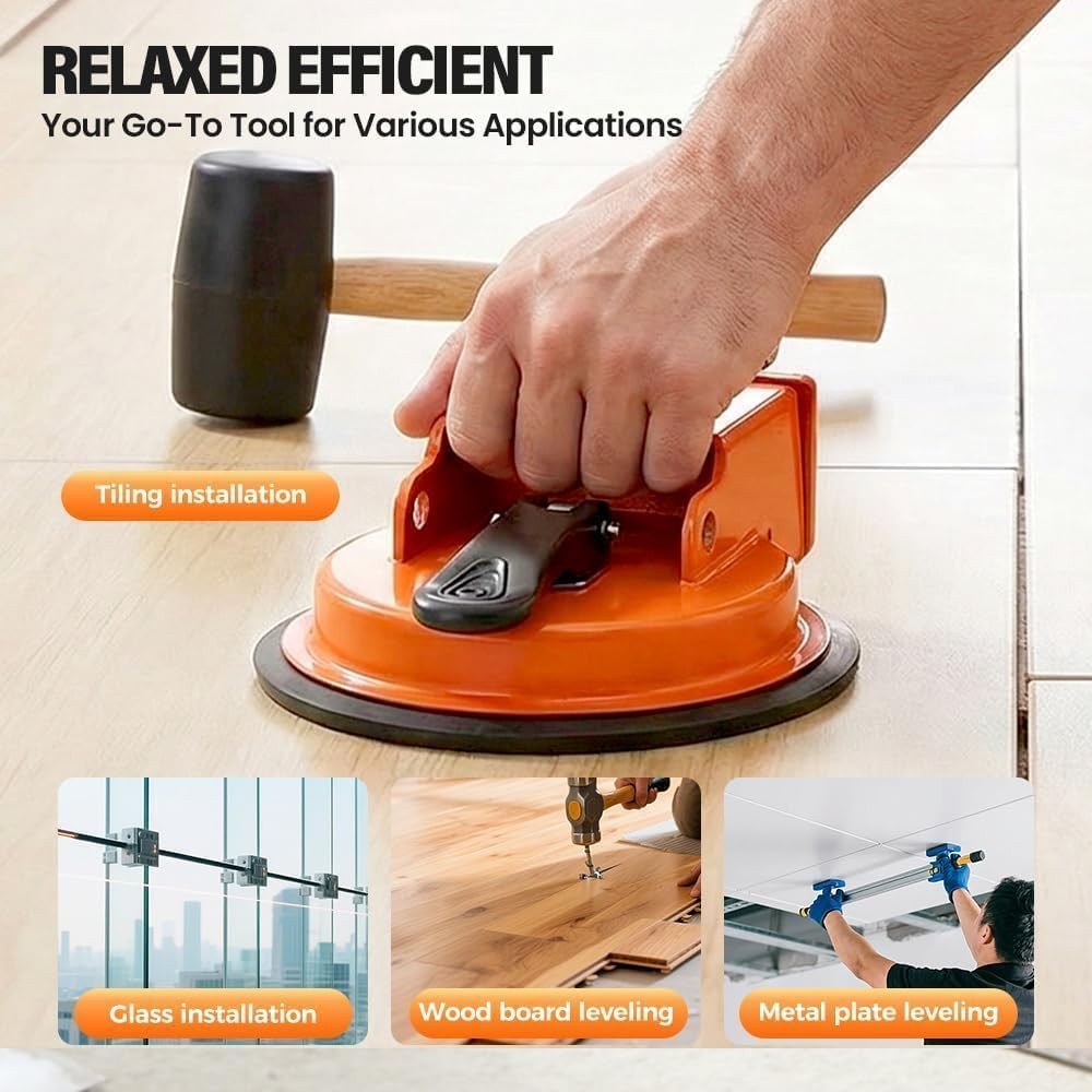 Floor Gap Fixer Tool with Suction Cup for Hardwood-Laminate and Vinyl Flooring