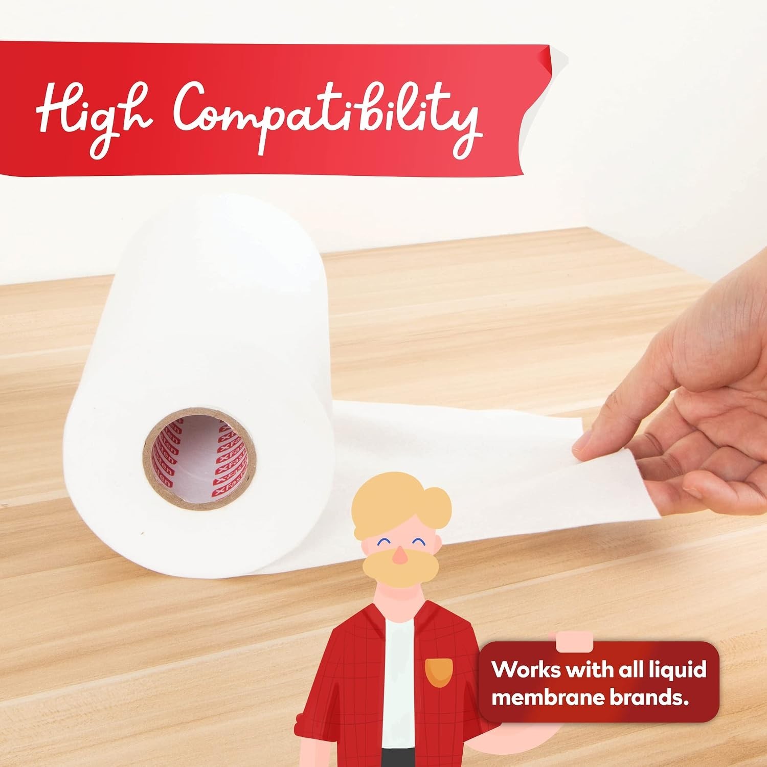 Flexible Fiberglass Shower Waterproofing Tape – Multi-Use