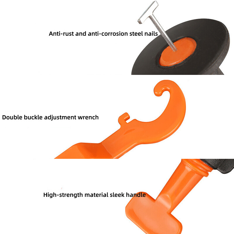 25pcs Tile Leveling System for Tile Laying Level Wedges Alignment Spacer Leveler
