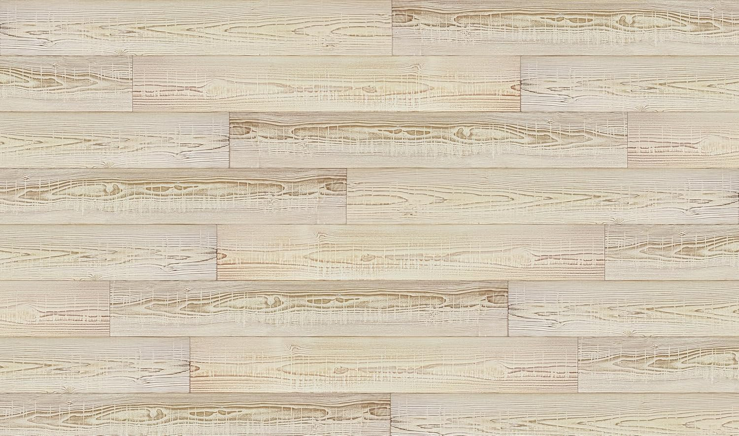 Real Wood Wall Planks – White Shiplap Boards – 5″ Peel and Stick – 10 Pieces – 1