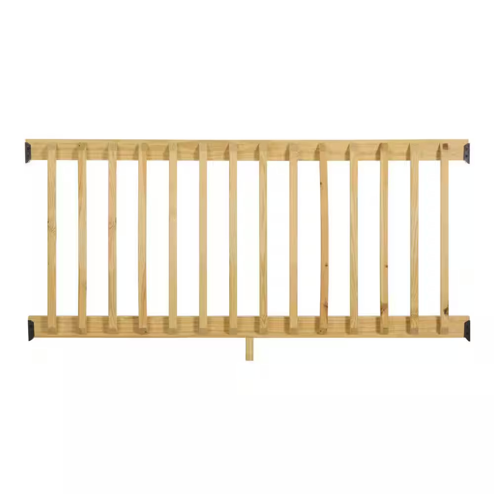 36 In. H X 72 In. W Pressure-Treated Southern Yellow Pine Wood Deck Horizontal R