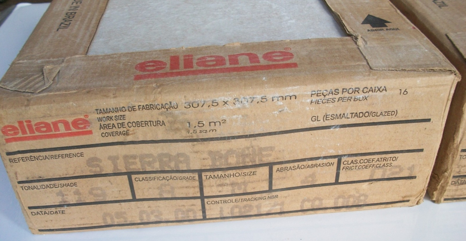 (NOS) ELIANE Floor & Wall Tile 12×12″ Sierra Bone 2 Boxes Of 16 (32+ 4 Extra)