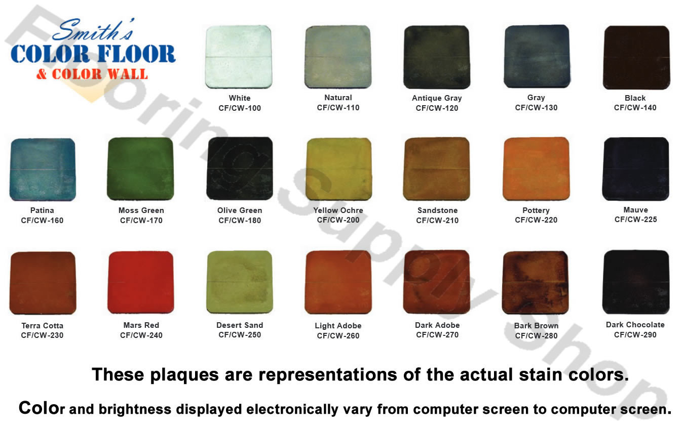 Smiths Paint Decorative Concrete Color Stains Classic Series 4oz Water Based