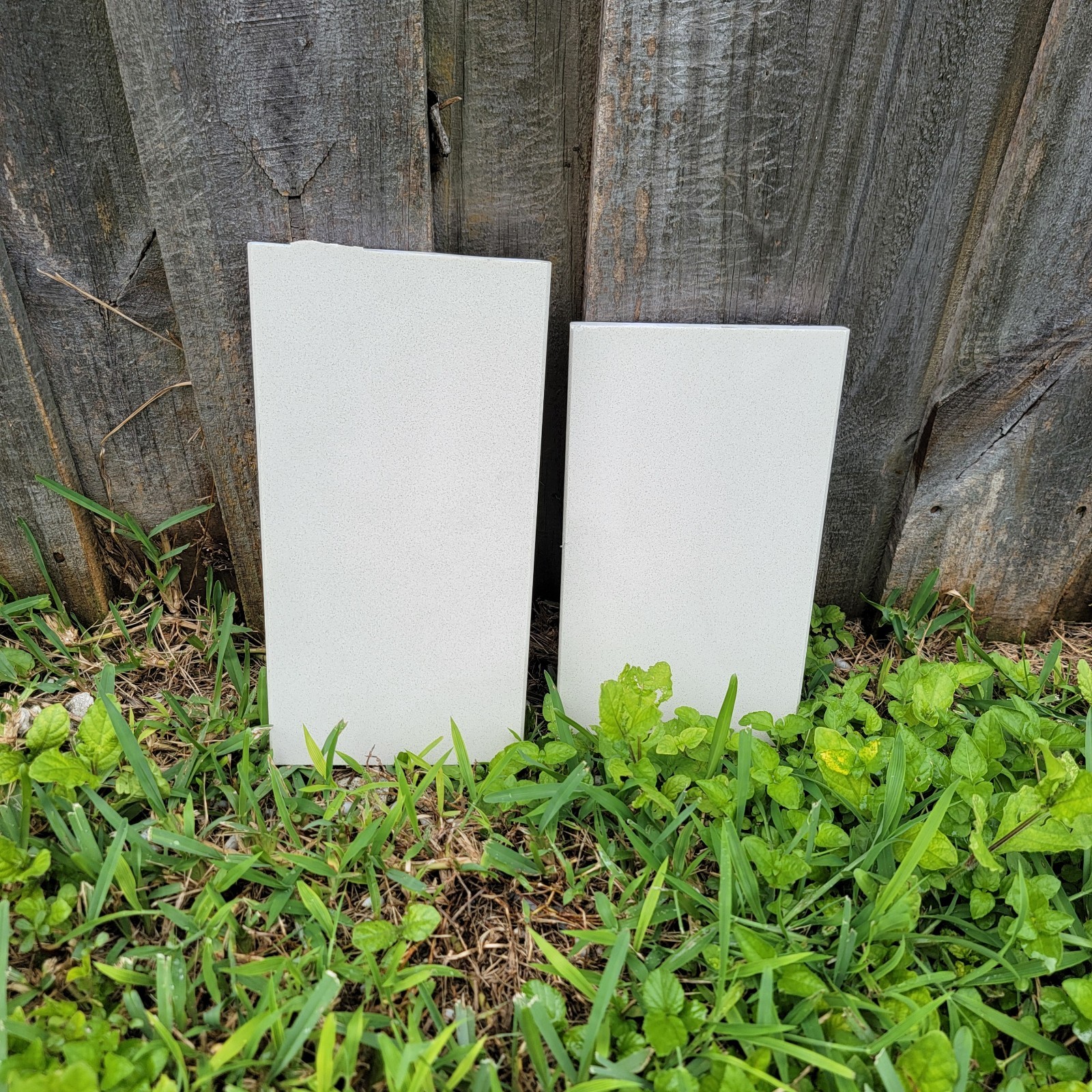 Satori White Cotton Polished Composite Sill Tile – 7 Pieces of Various Sizes