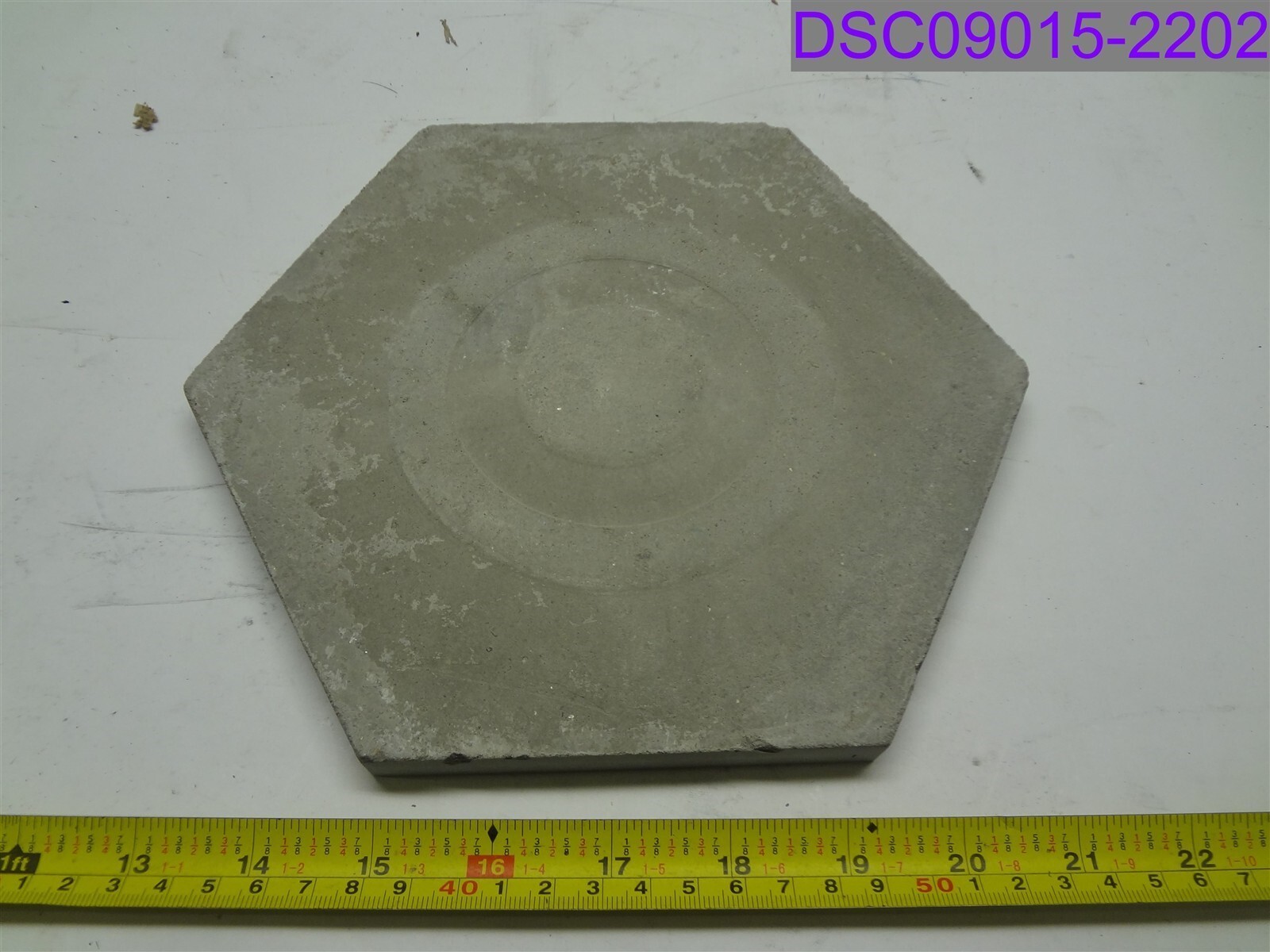 Chipped/Scratched Qty = 5: Rustico Tile Hexagon Blue Cement Tiles RTS23