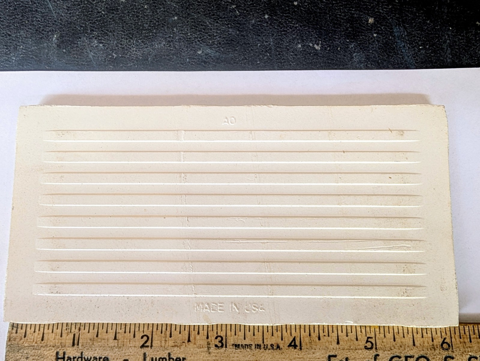 2 pcs American Olean Ceramic Tile Gloss Brite White #47 6″x3″ Subway 1960s 70s