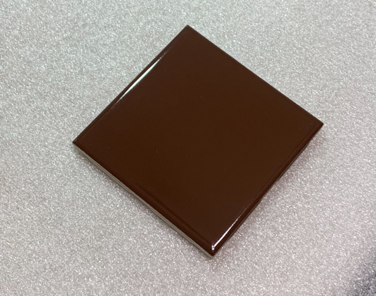 New Vintage Florida Ceramic Tile Brown 4 3/8″ x 4 3/8″ Gloss *10*pcs