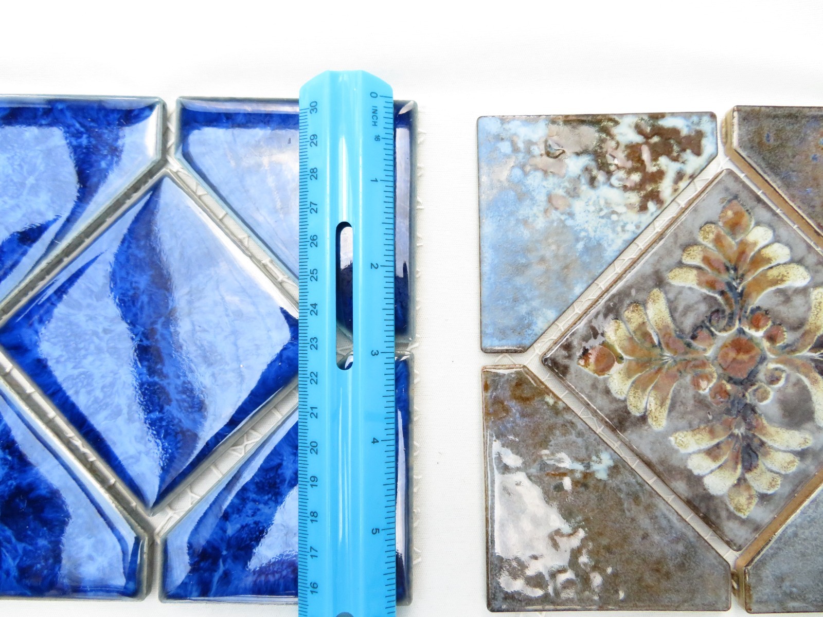 Tiles Weatherproof Assorted Craft Blues Tan Dark Light Textured & Smooth Pool