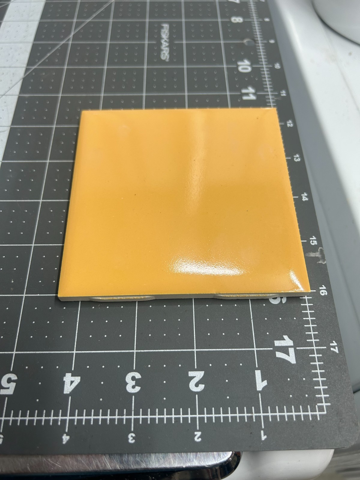 NOS 3-PACK LOT Vintage Ceramic Tile BUTTERSCOTCH 4-5/16″ Robertson Co. # 394