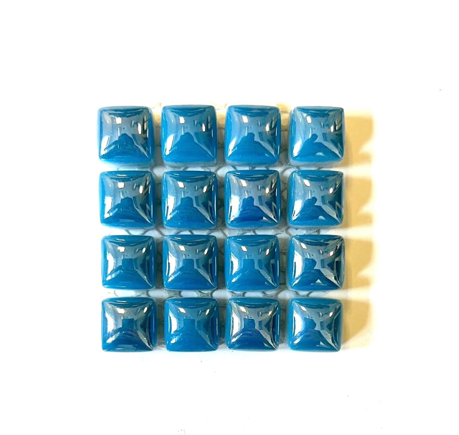 Ocean Blue Convex Glass Mosaic Decorative Tile Backsplash Spa Shower 2×2