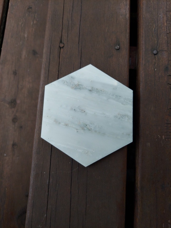 Carrera ITALIAN Marble Hexagon Shape 6″x5″x 0.5″