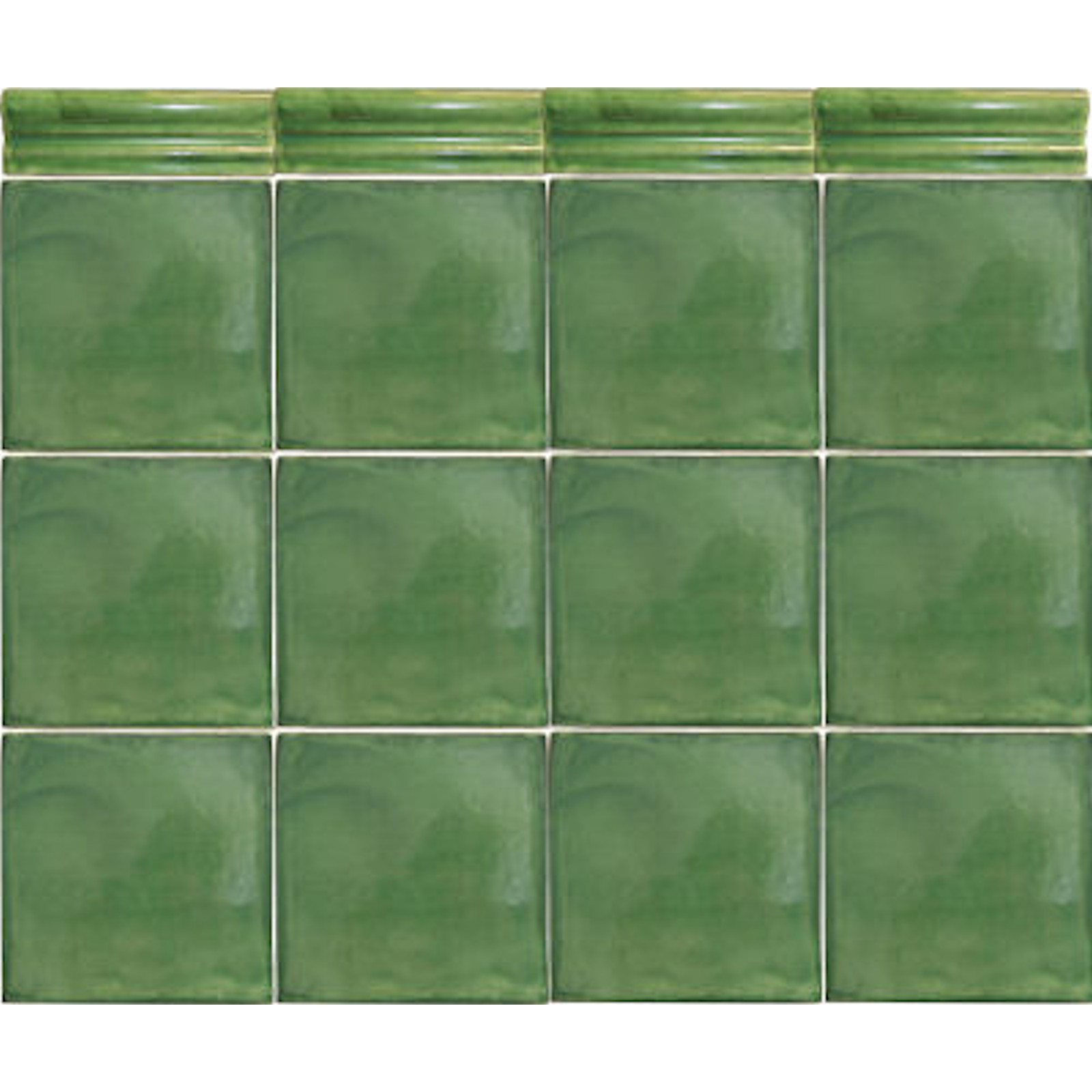 2″ x 6″ 5pcs TalaMex Green Chair Rail Molding