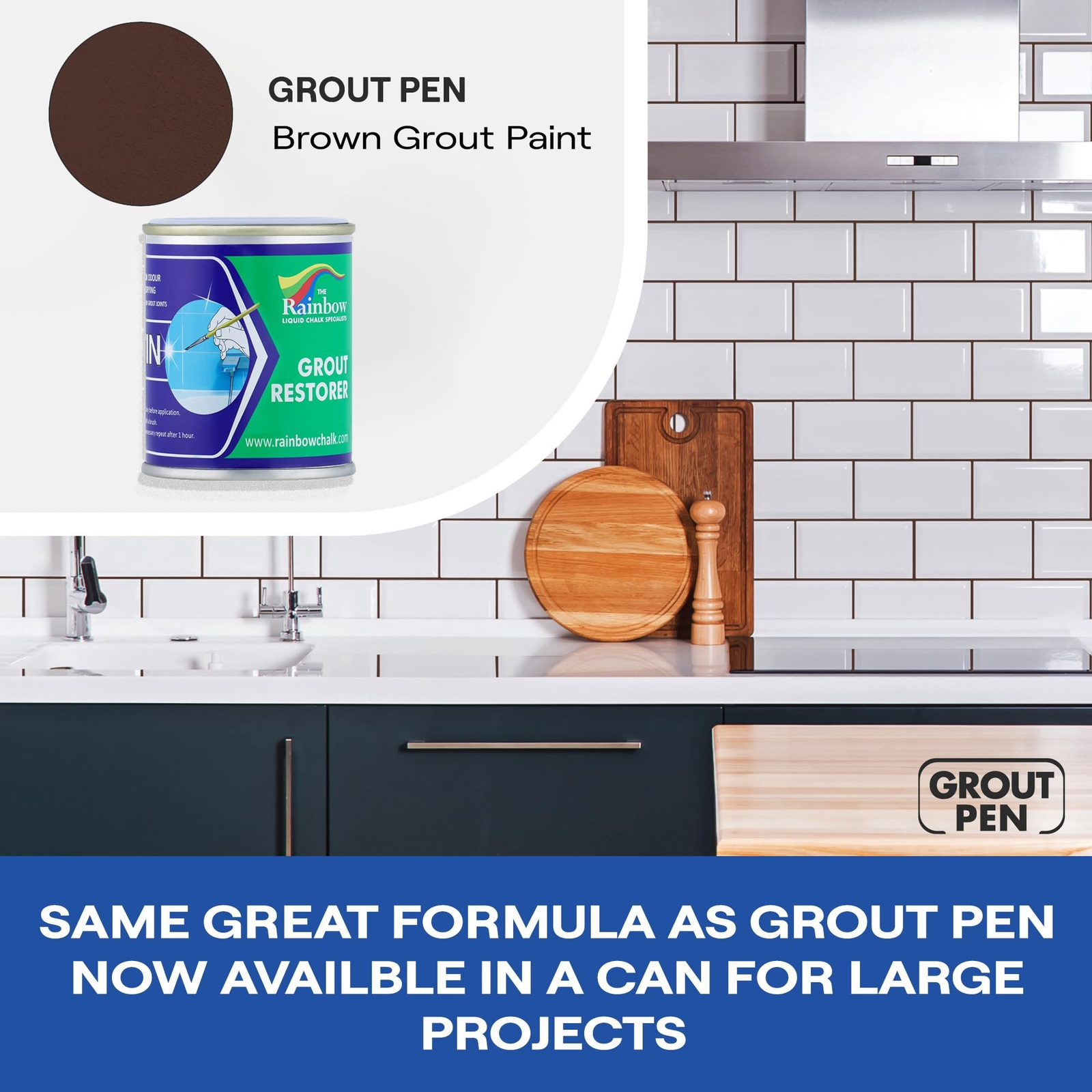 Grout Pen Brown Grout Paint: Waterproof Tile Paint Grout Refresh Restorer for…