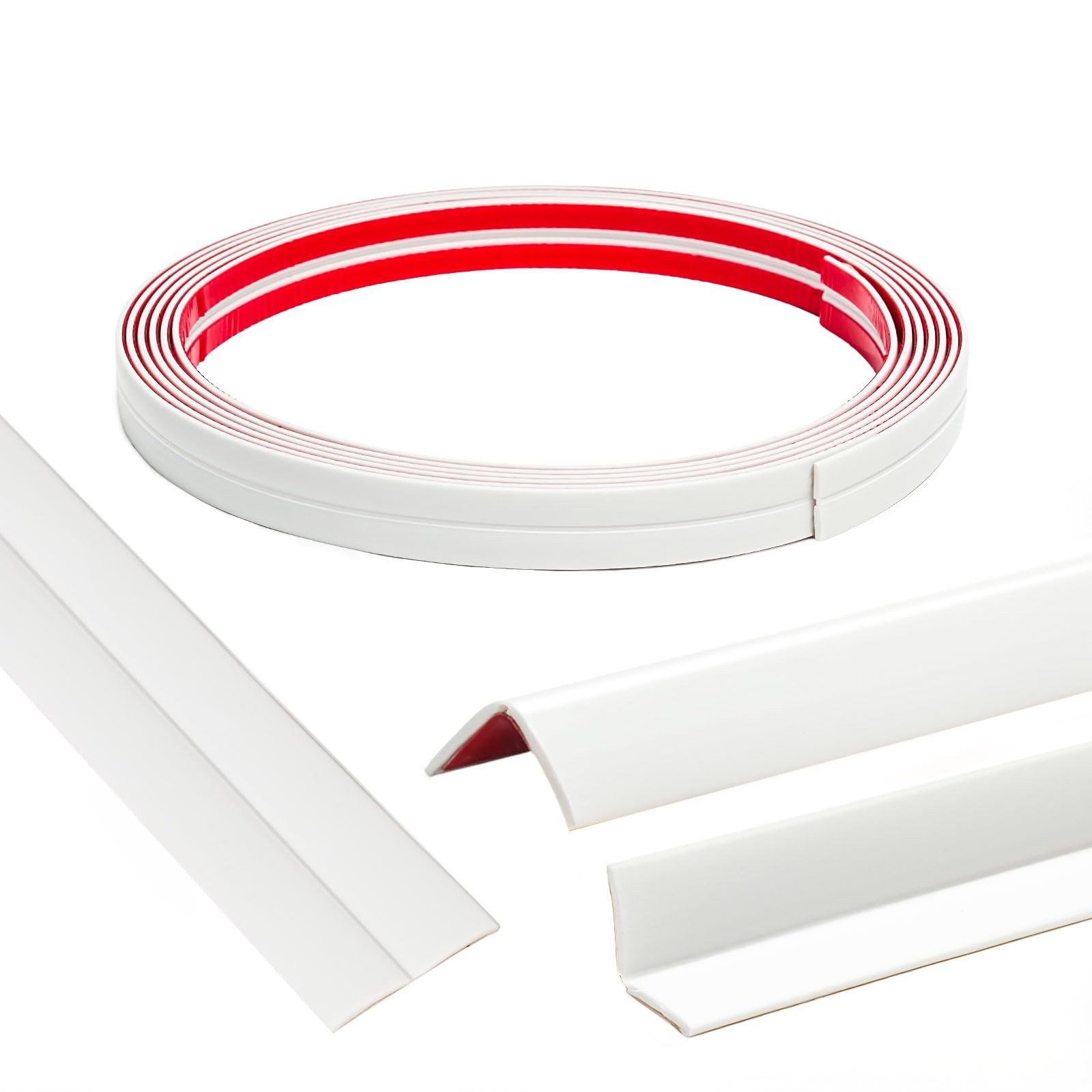 10FT Wall Corner Protector Moulding Trim, Flexible Wall Trim Peel and Stick T…