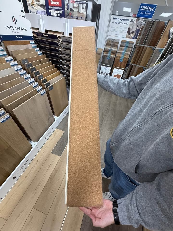 Coretec Enhanced Luxury Vinyl (LVP), 8mm thick, 20 Mil WL in Color Calypso Oak