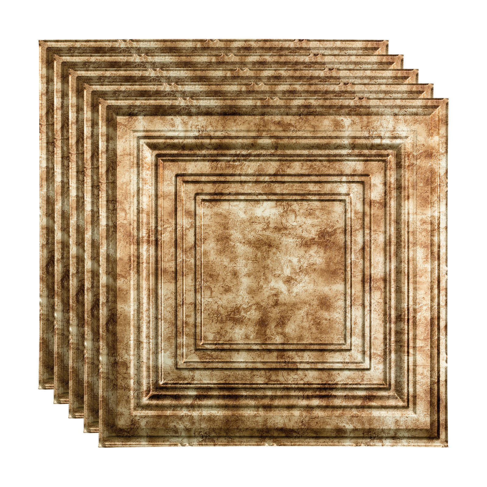 Fasade – 2ft x 2ft Traditional Style #3 Lay In Ceiling Tile/Panel (5 Pack)