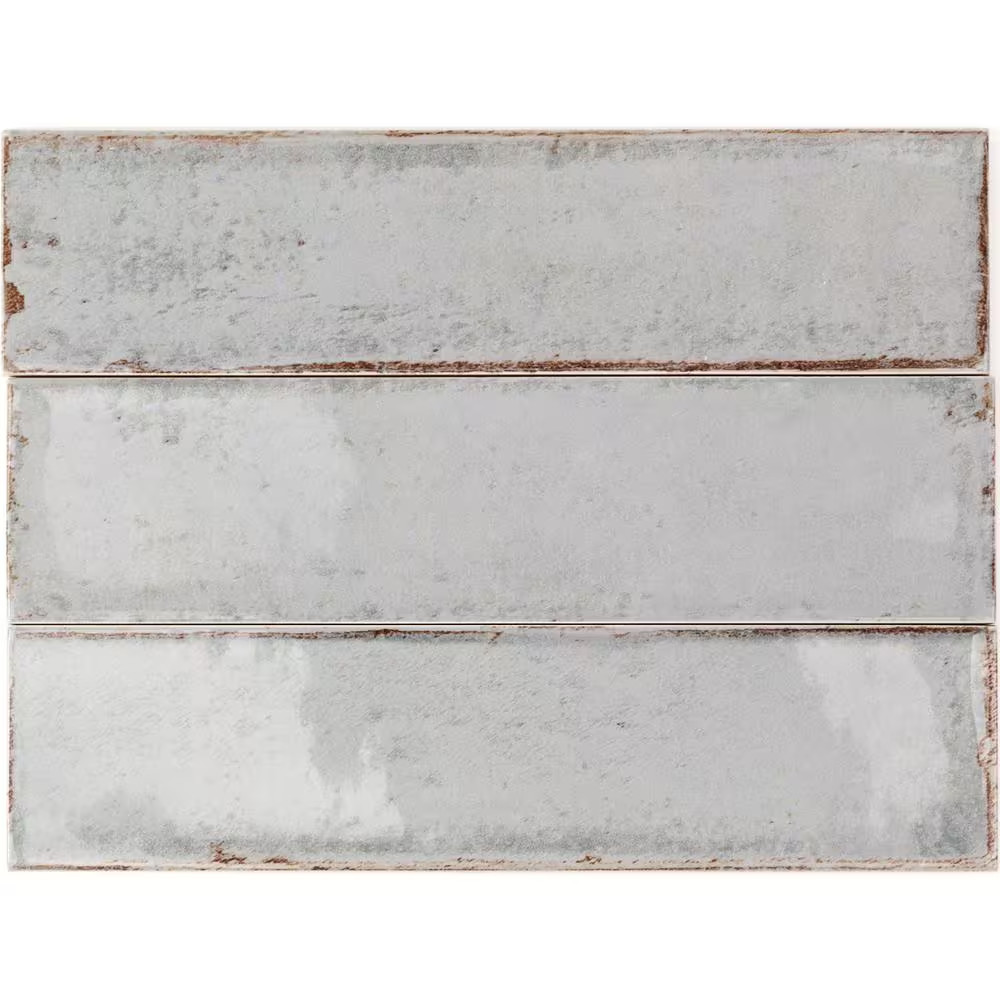 Moze Gray 3 In. X 12 In. 9 Mm Ceramic Wall Tile (22-Piece) (5.38 Sq. Ft./ Box)