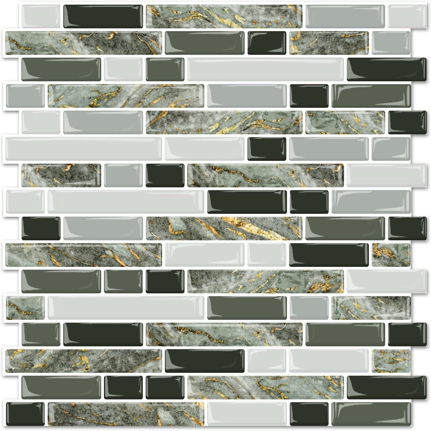 Thicker Design Peel and Stick, Self Adhesive Stick on Tile Backsplash for Kitche