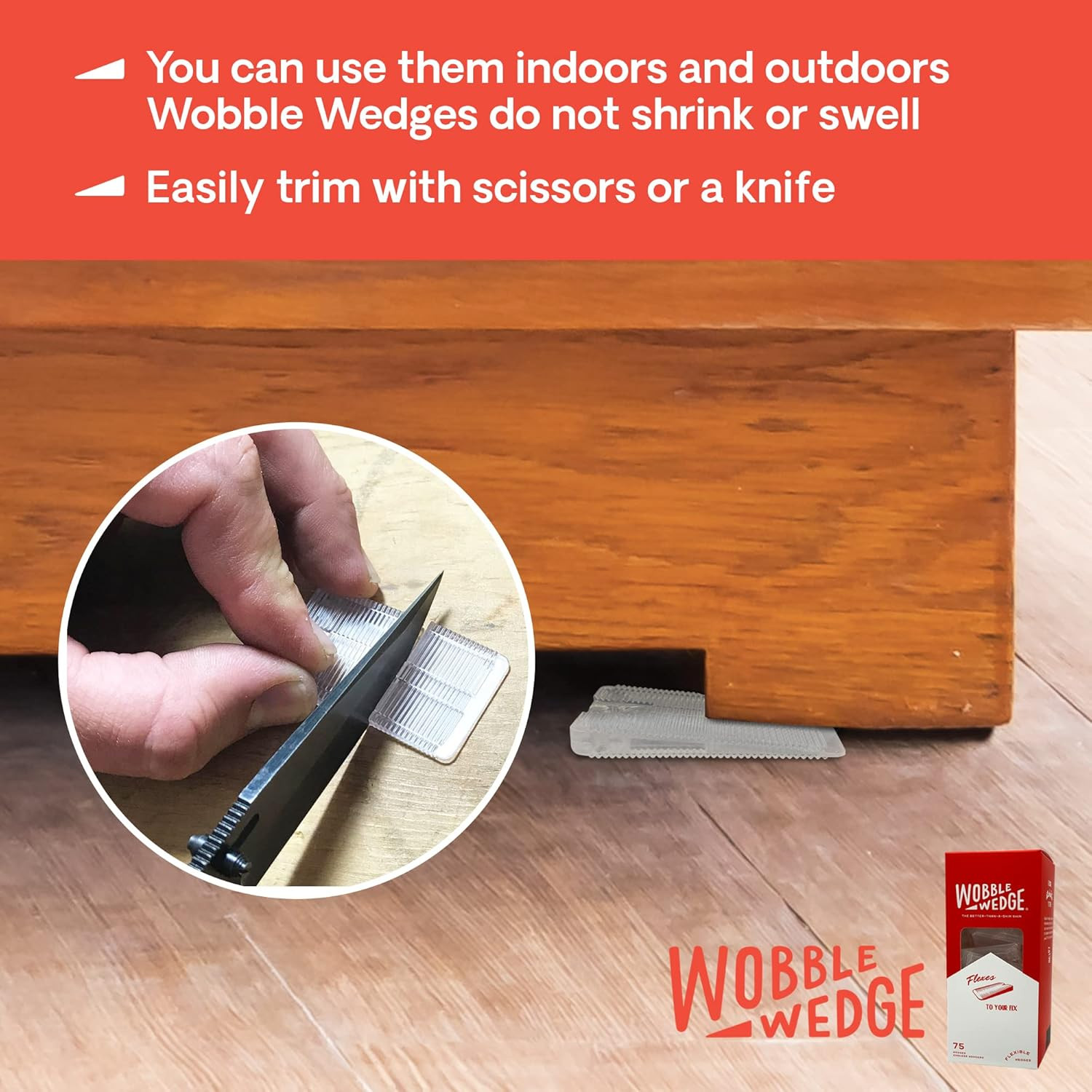 Flexible Plastic Shims – Leveling Shims for Home Improvement, Furniture Levelers
