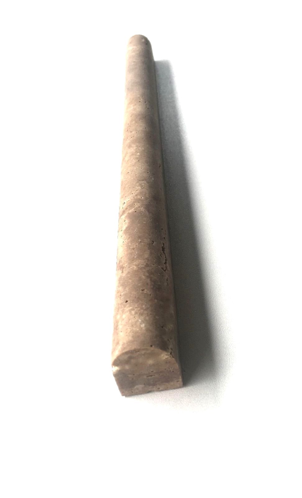 3/4″x12″ Walnut Travertine ChairRail Pencil Profile Molding Wall Tile PACK OF 10