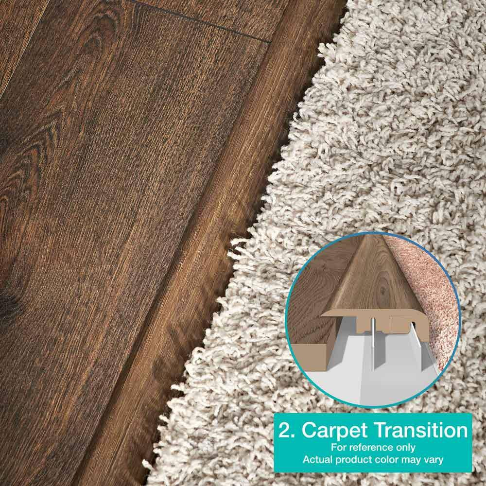 Boardwalk 0.75 In. T X 2.37 In. W X 78.7 In. L Textured Wood Look Laminate Mould