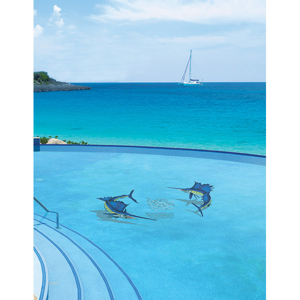 Sailfish Group Ceramic Swimming Pool Mosaic