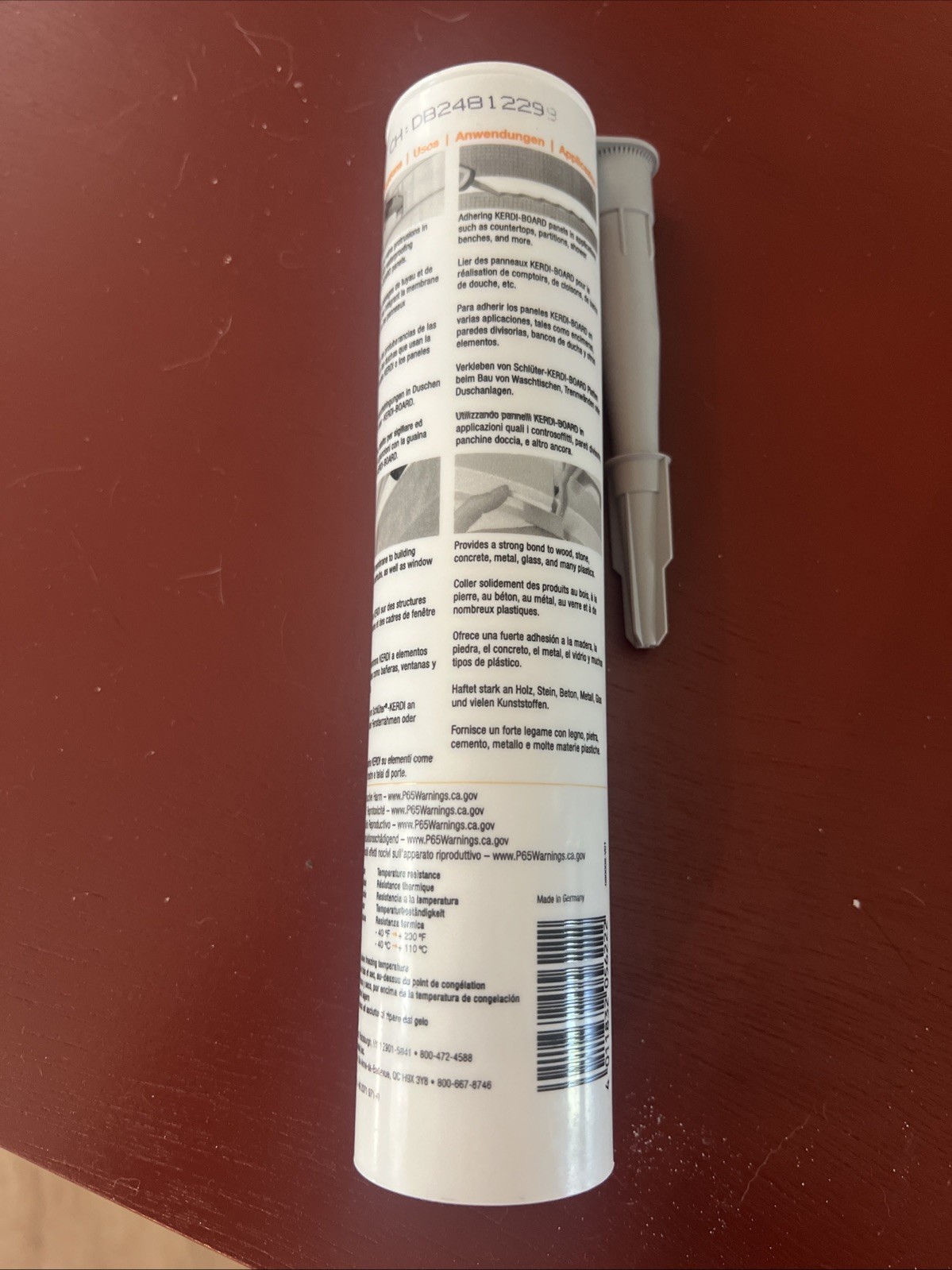 Schluter Kerdi Fix Adhesive Sealant Interior Exterior New