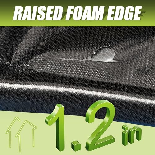 Garage Car Floor Mat, Containment Mat () for 7Ft 9In x 18Ft(Mid-Size) Black