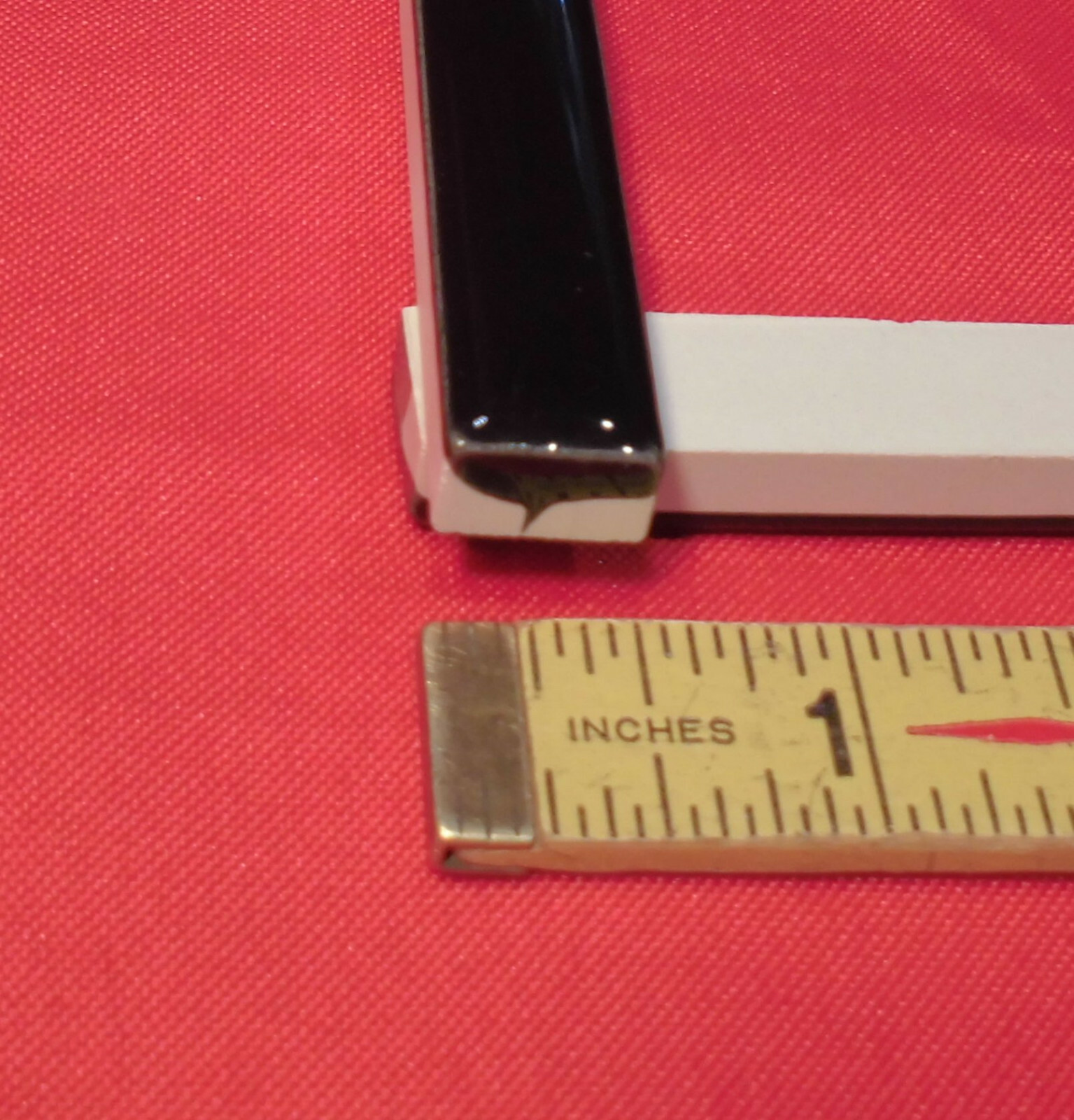 1 pc. Gloss Black: Ceramic Liner-Sizzle Tile 1/2″ X 6″ by American Olean, NEW