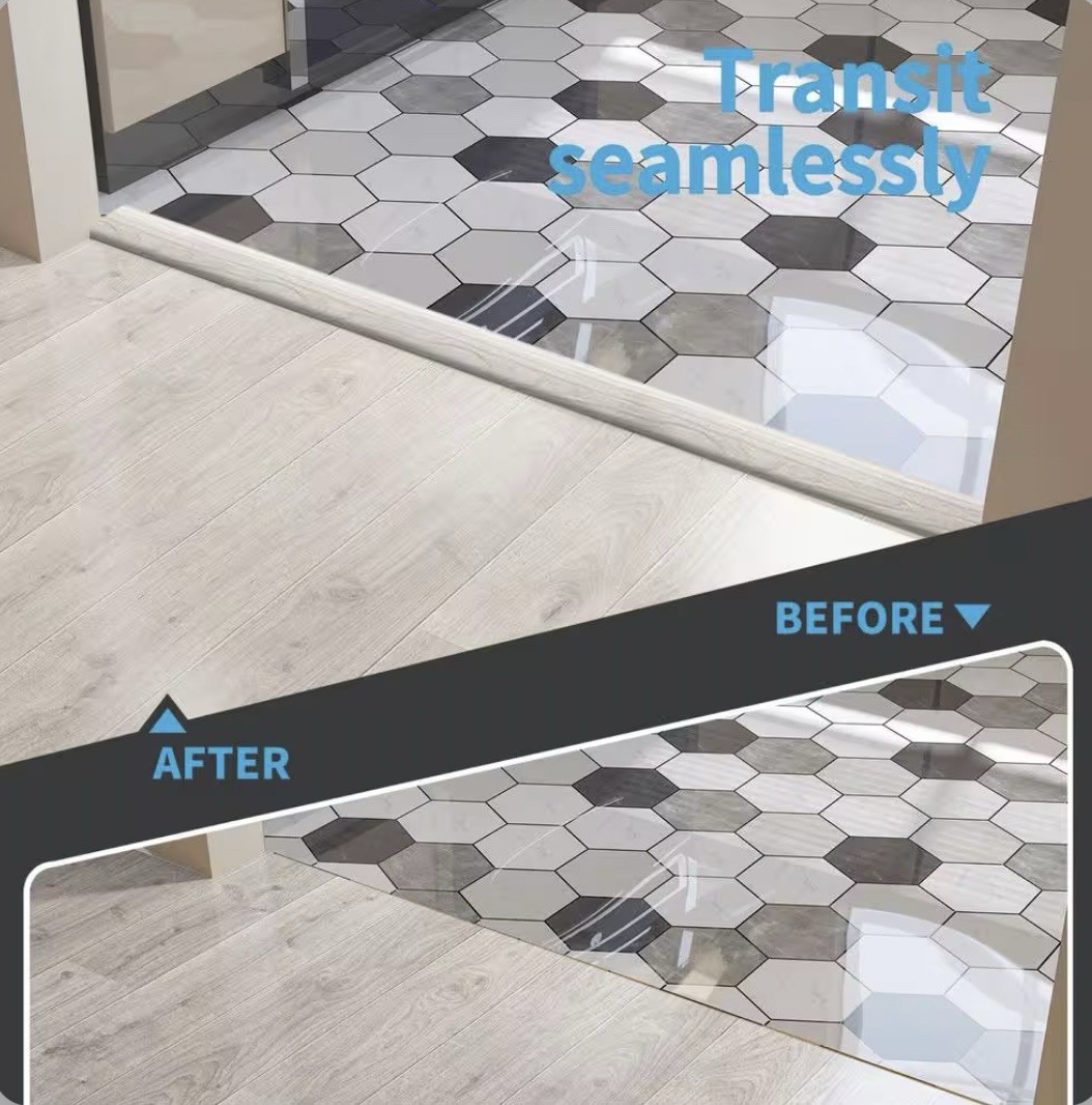 Art3d White Washed Peel N Stick Vinyl Transition Strip For Floor Gaps 1.57”x120”