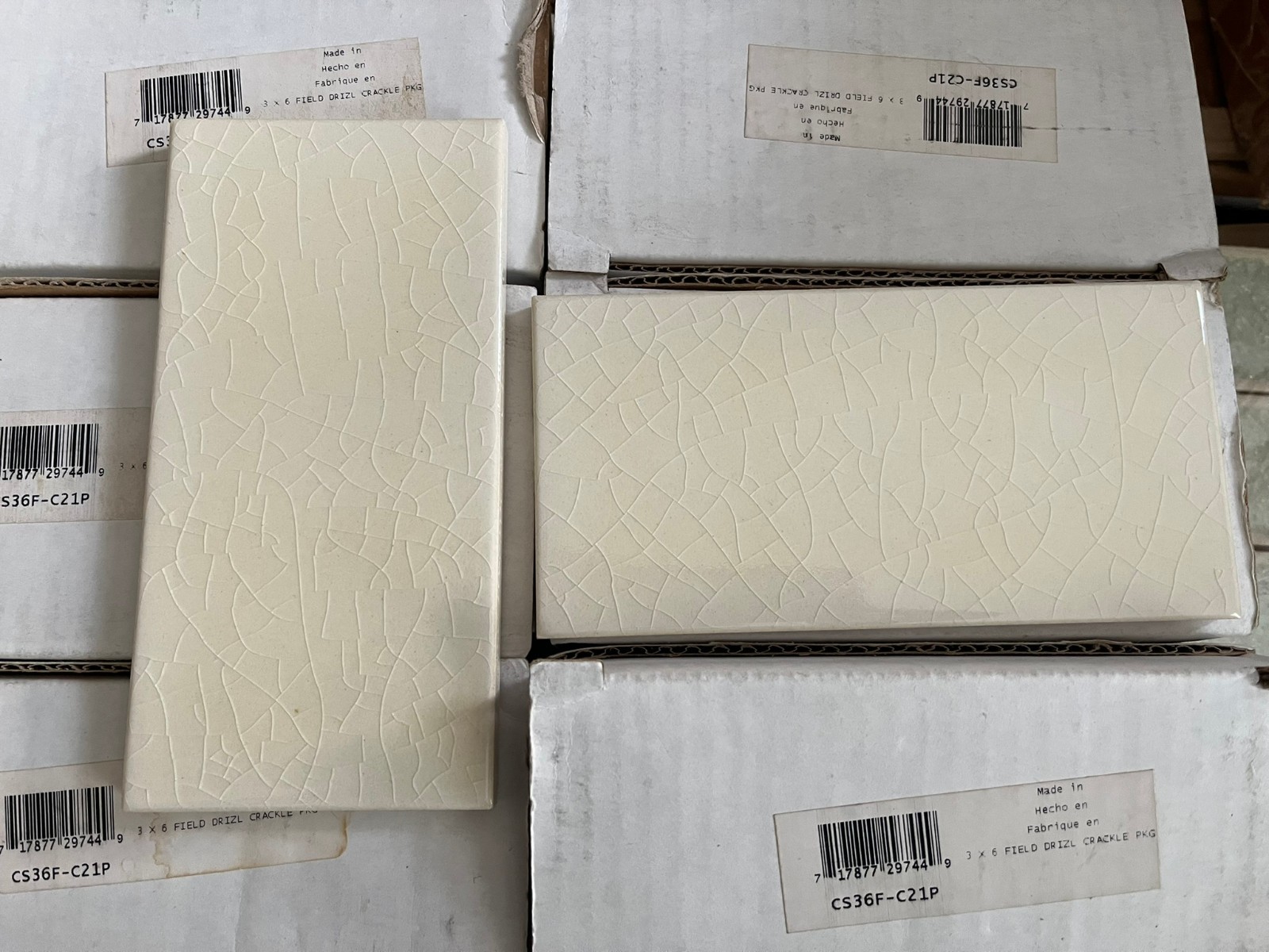 Glass Crackle Ceramic TIle