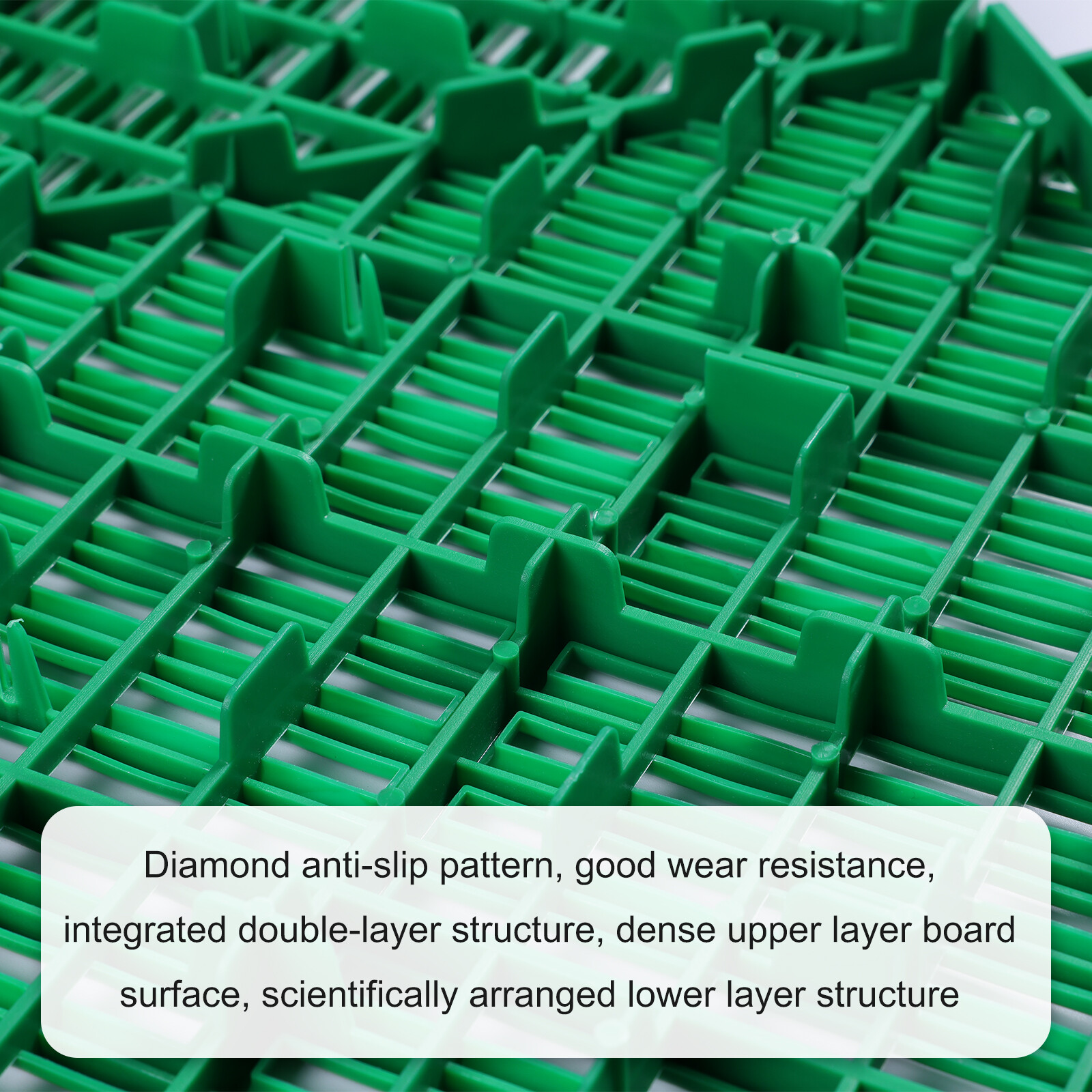 34/68Pcs Interlocking Garage Floor Tiles Vented Water Drainage 15.7″x15.7”x0.7″